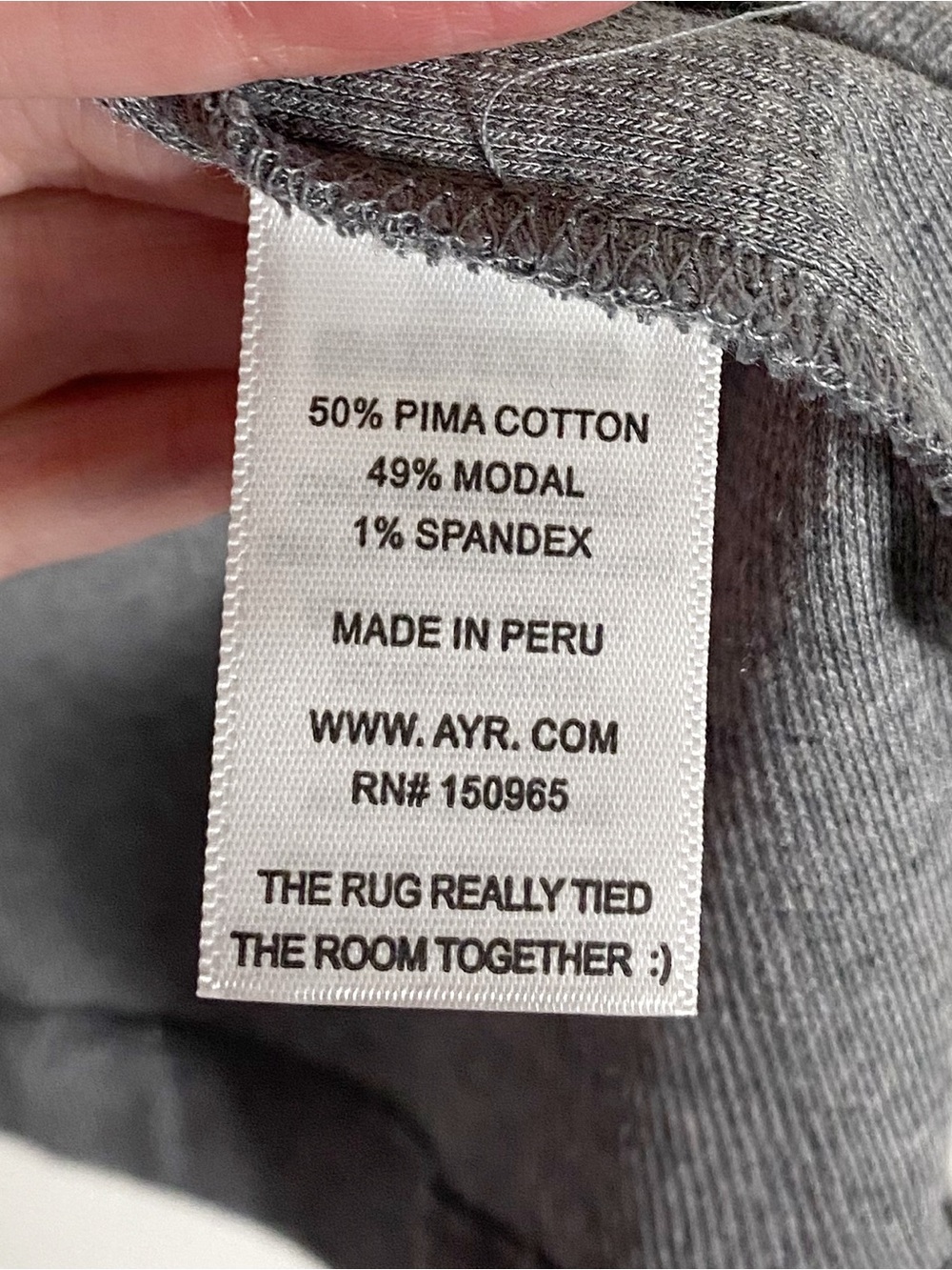 AYR The Flex Tank Top Gray - Picture 6 of 6